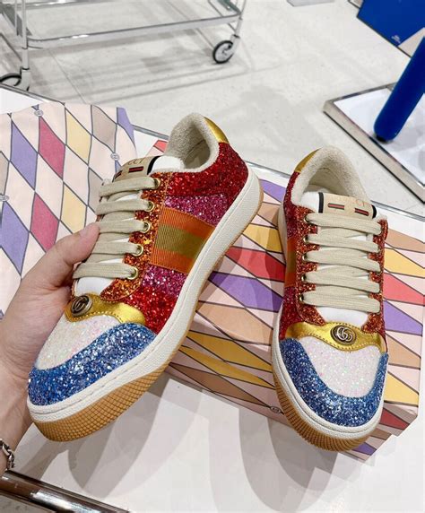 gucci glitter sneakers replica|gucci look alike sneakers.